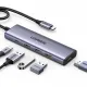 Multifunctional HUB 5in1 USB-C - HDMI 1.4 / 3 x USB-A / USB-C PD 100W Ugreen CM511 - gray