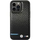 Case BMW BMHCP13X22NBCK iPhone 13 Pro Max 6.7" black/black hardcase Leather Carbon