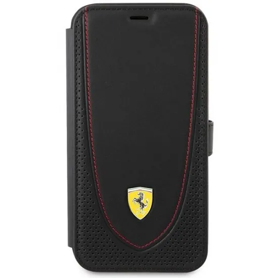 Ferrari FEFLBKP13LRGOK iPhone 13 Pro 6.1" black/black book Leather Curved Line