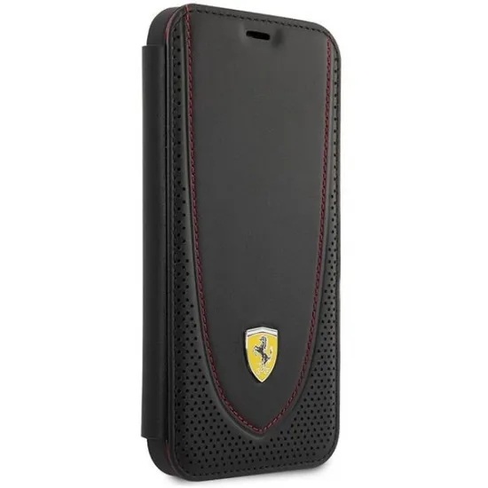 Ferrari FEFLBKP13LRGOK iPhone 13 Pro 6.1" black/black book Leather Curved Line
