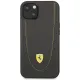 Ferrari FEHCP13MRGOG iPhone 13 6.1" black/black hardcase Leather Curved Line