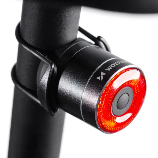 Wozinsky WRBLB3 USB-C LED rear bicycle light red light STOP sensor - black