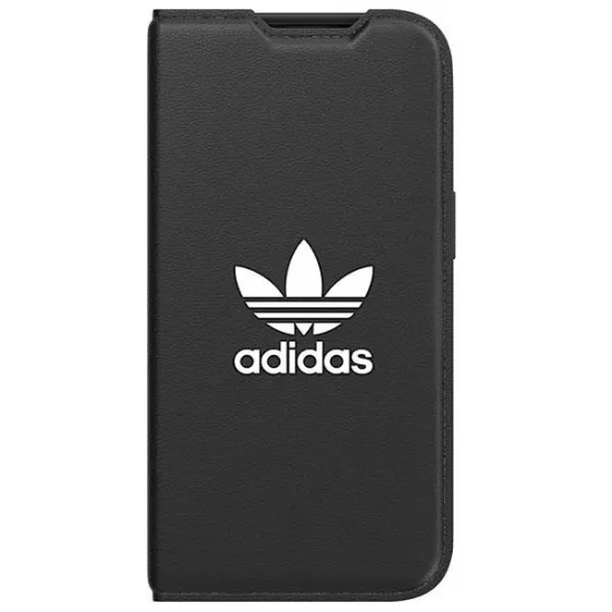 Adidas OR Booklet Case BASIC iPhone 14 6,1" schwarz/schwarz weiß 50181