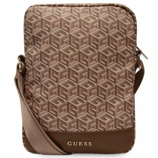 Guess Bag GUTB10HGCFSEW 10" brown/brown GCube Stripe Tablet Bag