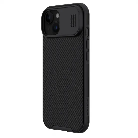 Nillkin CamShield Pro Magnetic Case for iPhone 15 with Camera Protector - Black