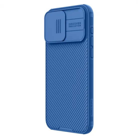 Nillkin CamShield Pro magnetische Hülle für iPhone 15 Pro mit Kameraschutz – Blau