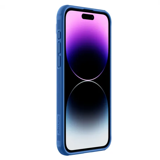 Nillkin CamShield Pro magnetische Hülle für iPhone 15 Pro mit Kameraschutz – Blau