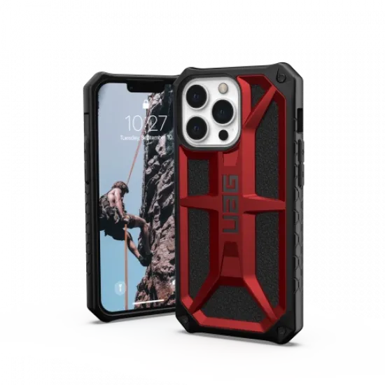 UAG Monarch case for iPhone 13 Pro - black and red