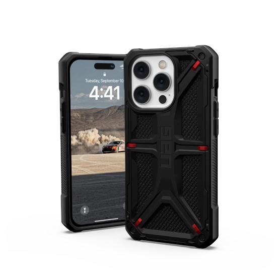 UAG Monarch case for iPhone 14 Pro - black kevlar