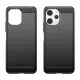 Flexible carbon pattern case for Xiaomi Redmi 12 Carbon Case - black
