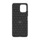 Flexible carbon pattern case for Xiaomi Redmi 12 Carbon Case - black