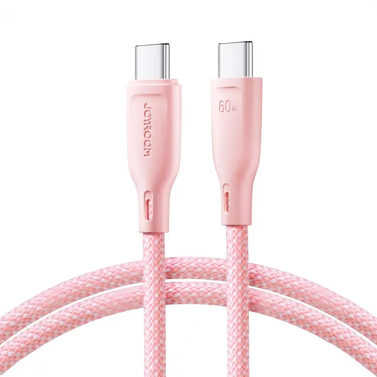 Joyroom SA34-CC3 USB-C - USB-C PD cable 60W 480Mb/s 1m - pink