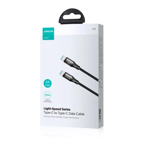 Joyroom Light-Speed ​​Series SA25-CC5 100W USB-C / USB-C cable 1.2m - black