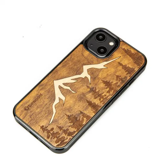 Wooden case for iPhone 13 Bewood Imbuia Mountains