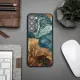 Wood and resin case for Samsung Galaxy S23 Plus Bewood Unique Planet Earth - blue-green