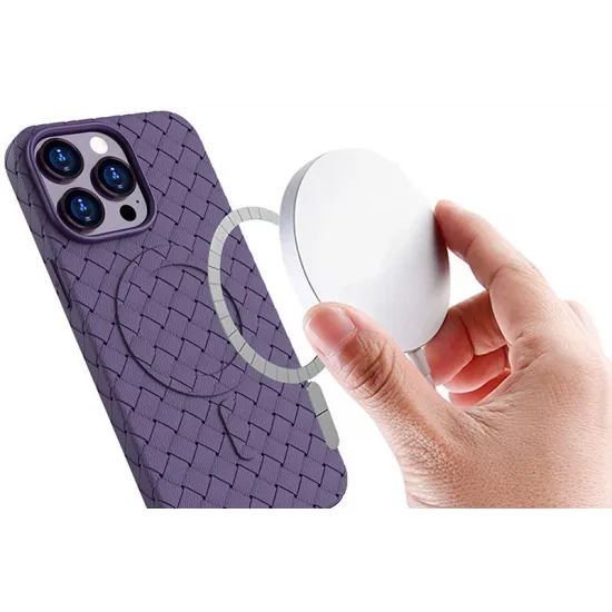 MagSafe Woven Case for iPhone 15 Pro - navy blue