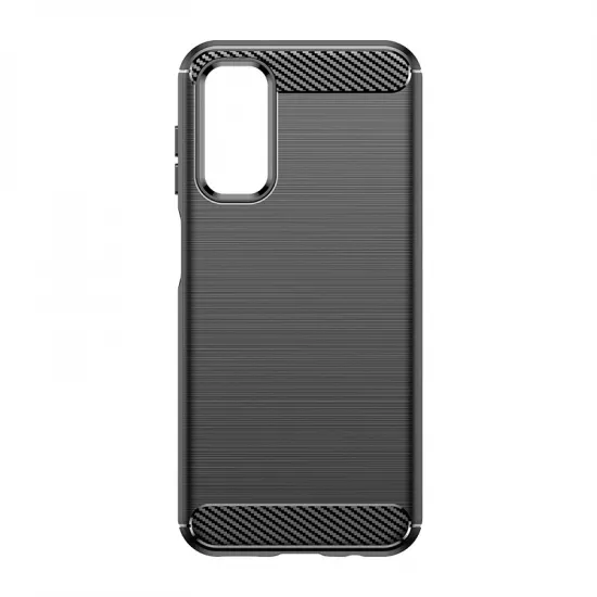 Flexible Carbon-Musterhülle für Samsung Galaxy M14 Carbon Case - schwarz
