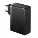 Baseus GaN5 Pro GaN charger 2x USB-C / USB-A 160W - black + USB-C - USB-C 240W cable - black