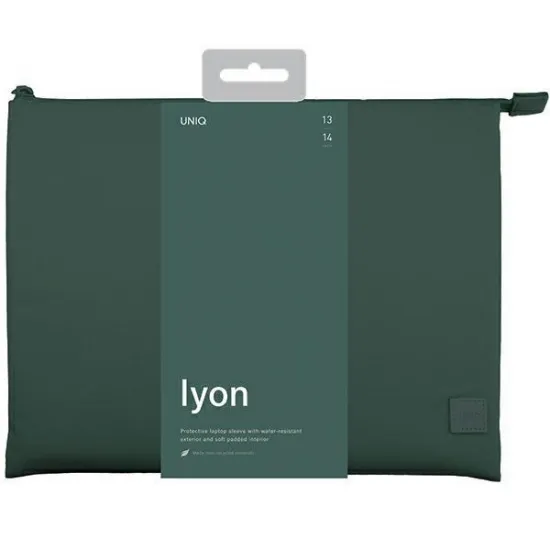 Uniq Lyon Waterproof RPET case for a 14&quot; laptop - green