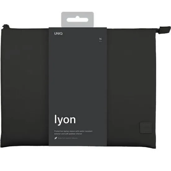 Uniq Lyon Waterproof RPET case for a 16&quot; laptop - black