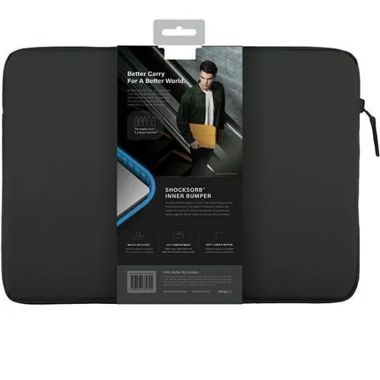 Uniq Vienna Waterproof RPET case for a 16&quot; laptop - black