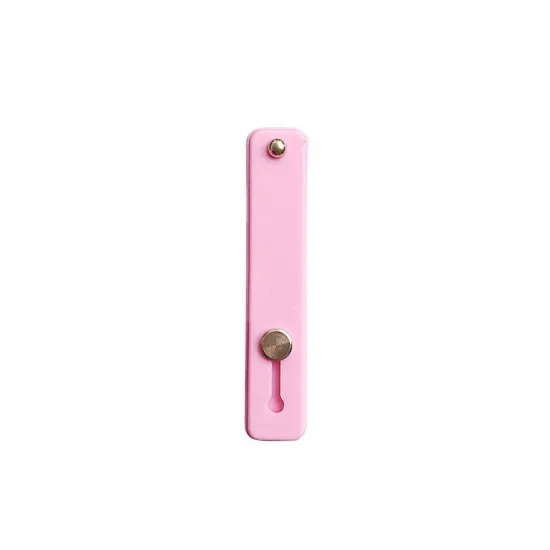 Self-adhesive finger holder with zipper - pink