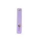 Self-adhesive finger holder with zipper - purple