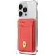 Ferrari Wallet Card Slot FEWCMRSIR case - red MagSafe Leather 2023 Collection
