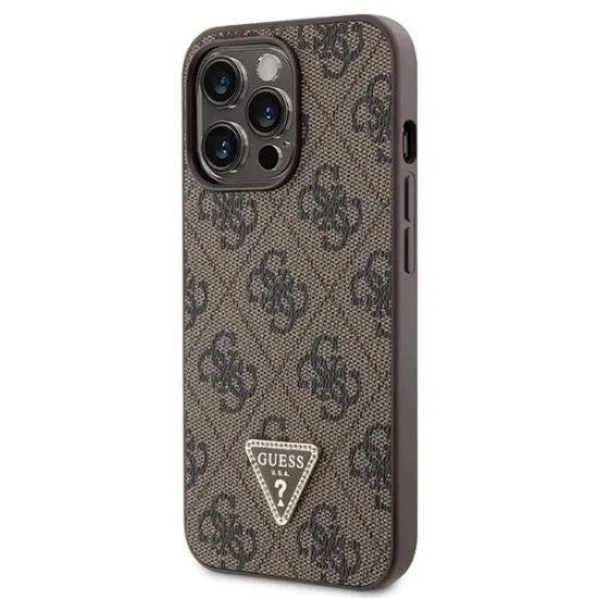 Guess GUHCP13XP4TDSCPW case for iPhone 13 Pro Max 6.7&quot; - brown Crossbody 4G Metal Logo