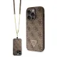 Guess GUHCP14XP4TDSCPW case for iPhone 14 Pro Max 6.7&quot; - brown Crossbody 4G Metal Logo