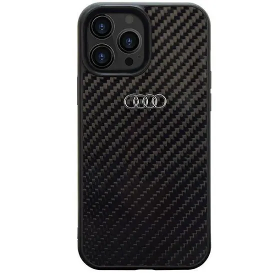 Audi Carbon Fiber iPhone 14 Pro Max 6,7&quot; schwarz/schwarz Hardcase AU-TPUPCIP14PM-R8/D2-BK