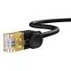 Baseus fast RJ45 cat. network cable. 7 10Gbps 3m thin black