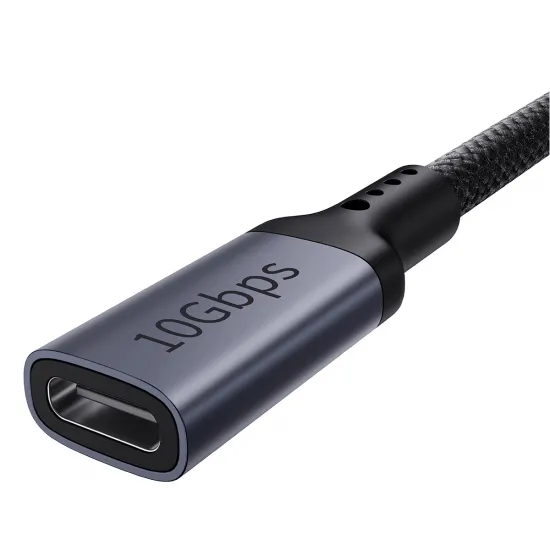 Baseus High Definition Series USB-C (male) / USB-C (female) 10Gb/s cable 1m - black