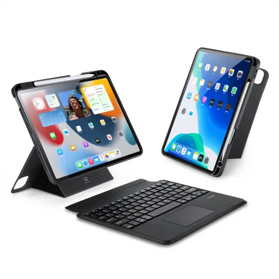 Dux Ducis DK Series Bluetooth Keyboard Case for Apple iPad Air 4/5/iPad Pro 11 (2018/2020/2021/2022) - Black