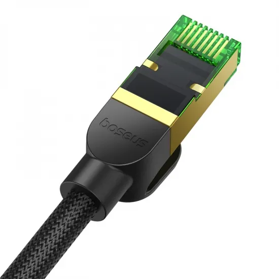 Baseus fast RJ45 cat. network cable. 8 40Gbps 15m braided black