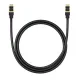 Baseus fast network cable RJ-45 cat.8 40Gbps 1m round - black