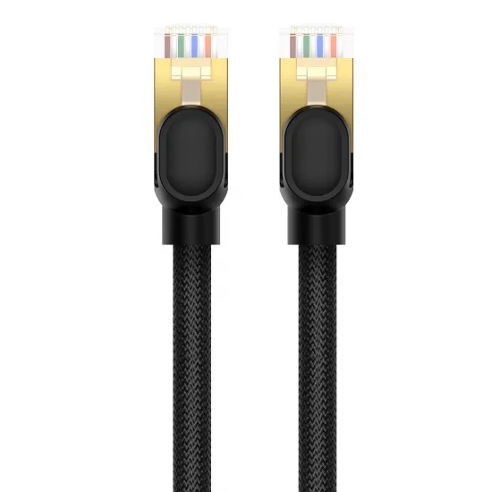 Baseus fast round RJ45 40Gbps Cat network cable. 8 0.5m black