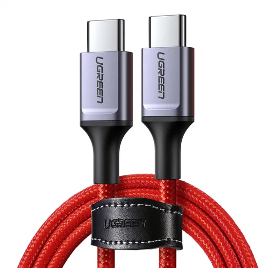 Ugreen US294 USB-C 2.0 / USB-C 2.0 3A cable - red