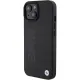 BMW Leather Hot Stamp case for iPhone 15 Plus - black