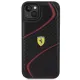 Ferrari Twist Metal Logo case for iPhone 15 Plus - black