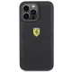 Ferrari Quilted Metal Logo case for iPhone 15 Pro Max - black