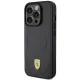 Ferrari Carbon Metal Logo MagSafe case for iPhone 15 Pro - black
