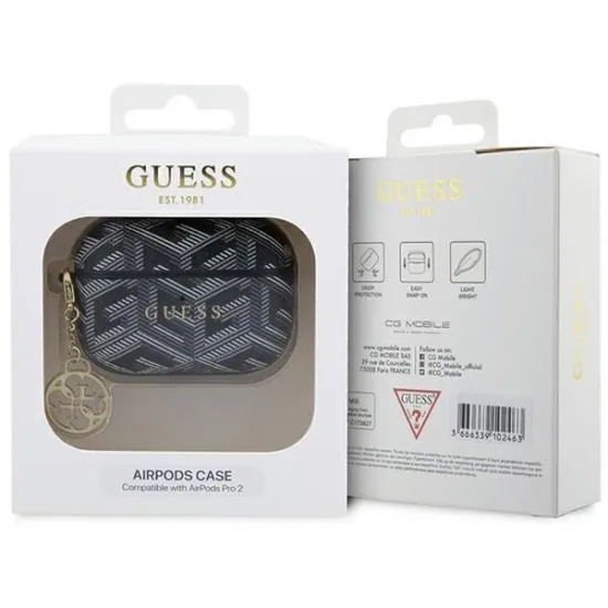 Guess GUAP2PGCE4CK case for AirPods Pro 2 cover - black GCube Charm