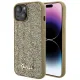 Guess Disco Metal Script case for iPhone 15 - gold