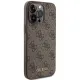 Guess 4G Metal Gold Logo case for iPhone 15 Pro Max - brown