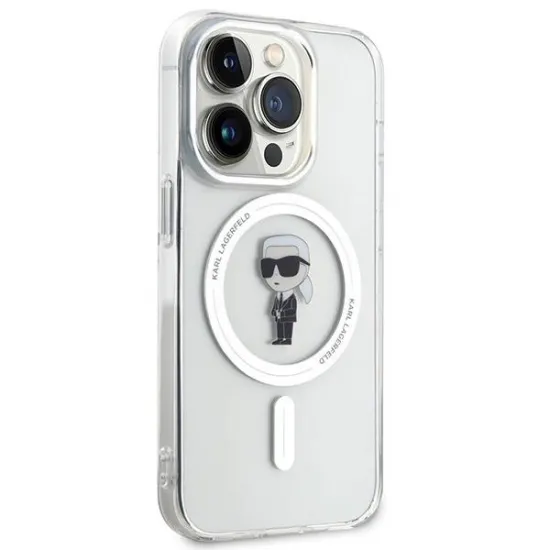 Karl Lagerfeld IML Ikonik MagSafe case for iPhone 15 Pro - transparent