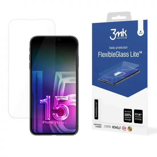 Apple iPhone 15 Pro - 3mk FlexibleGlass Lite™