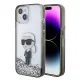 Karl Lagerfeld KLHCP15SLKKNSK iPhone 15 6.1" transparent hardcase Liquid Glitter Ikonik