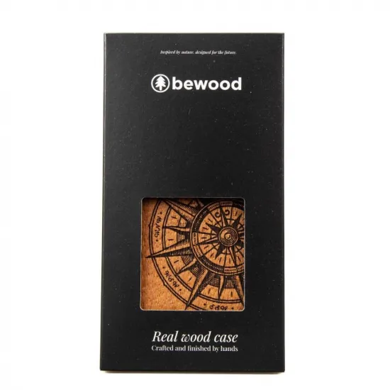 Bewood Traveler Merbau wooden case for iPhone 15 Pro