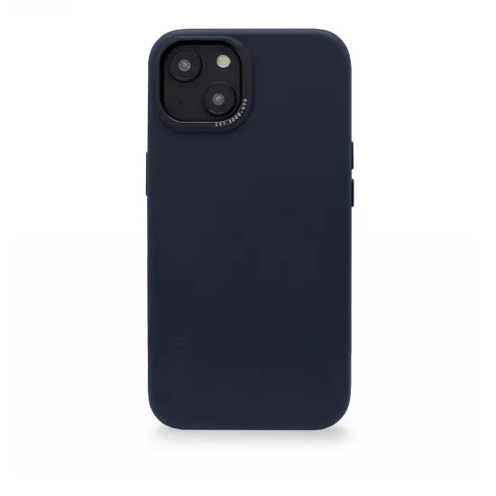 Decoded Leather Case with MagSafe for iPhone 14 Plus - navy blue